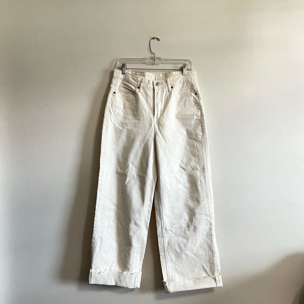 Stylish White Wide-Leg Pants